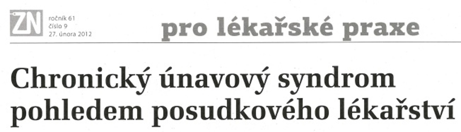 Chronick navov syndrom pohledem posudkovho lkastv
